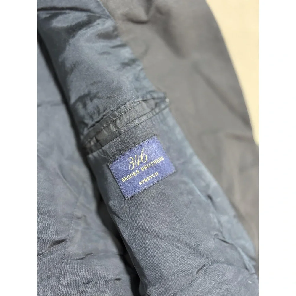 Brooks Brothers‎ 346 Blazer Mens 42 Blue Wool Stretch Two Button Sport Coat